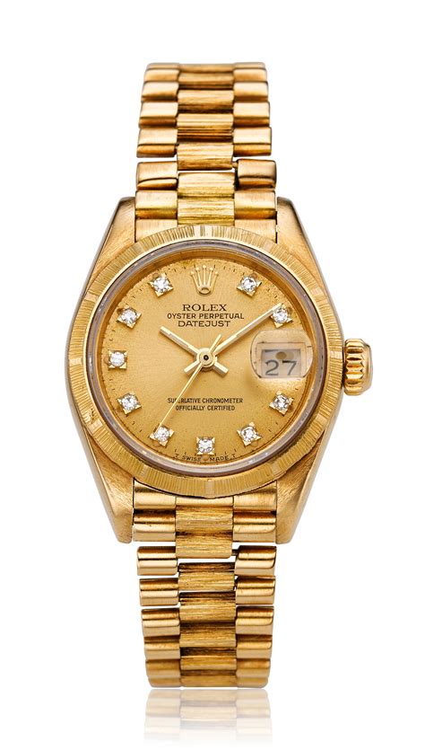 18 kt gold rolex ladies dress watch|rolex lady datejust bracelet.